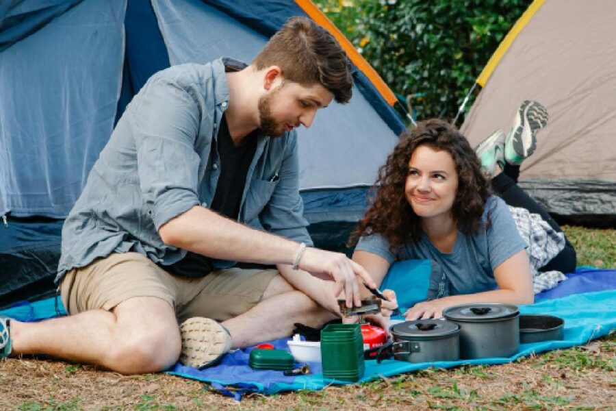 cocinar de camping